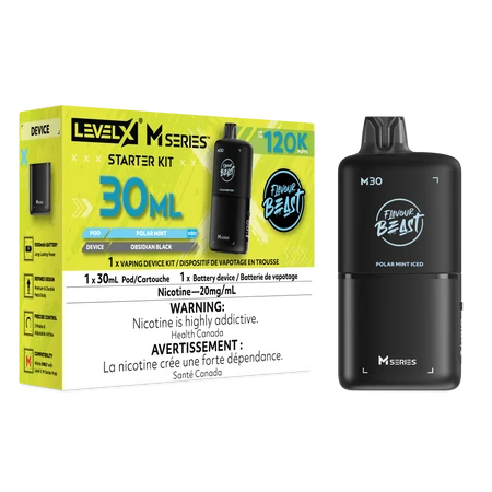 Level X M Series Starter Kit 30ml - Flavour Beast - Polar Mint