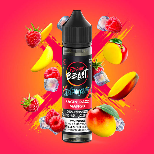 Flavour Beast E-Liquid  Ragin' Razz Mango (Iced)