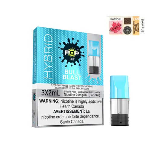 Pop Hit Hybrid Pod (Pack of 3) - Rush (Bull Blast) 20mg/mL