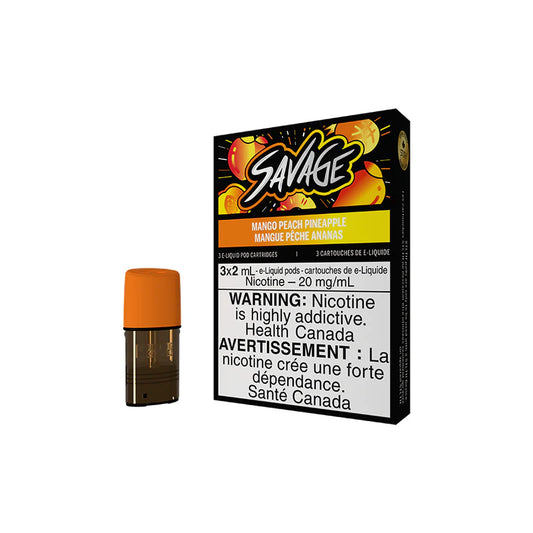STLTH POD PACK SAVAGE MANGO PEACH PINEAPPLE (3 PACK) 20mg/mL