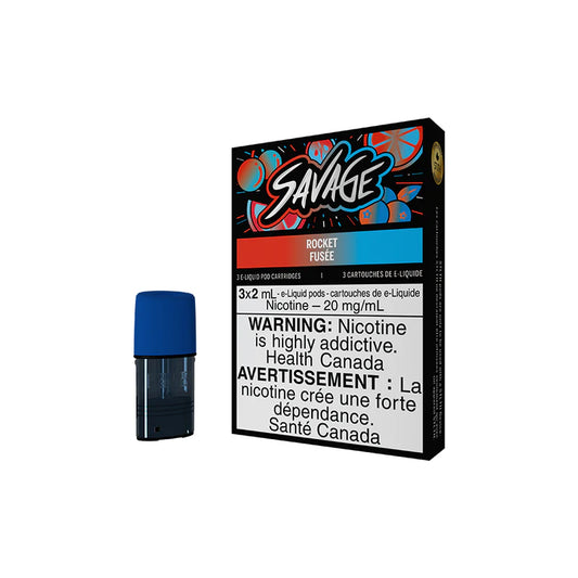 STLTH POD PACK SAVAGE ROCKET (3 PACK) 20mg/mL