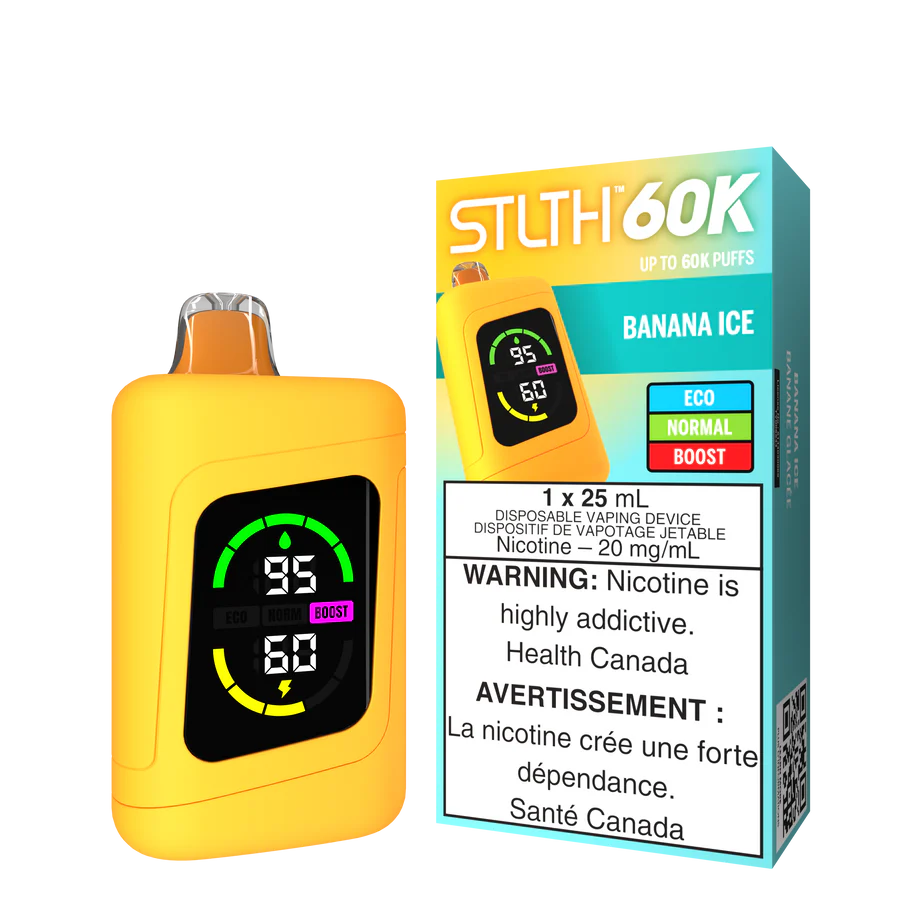 STLTH 60K DISPOSABLE - BANANA ICE