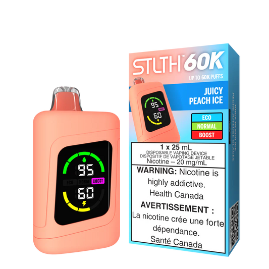 STLTH 60K DISPOSABLE - JUICY PEACH ICE