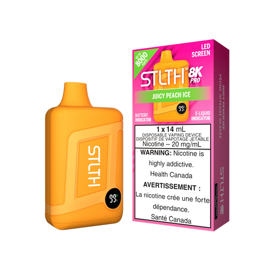 STLTH 8K PRO DISPOSABLE - JUICY PEACH ICE