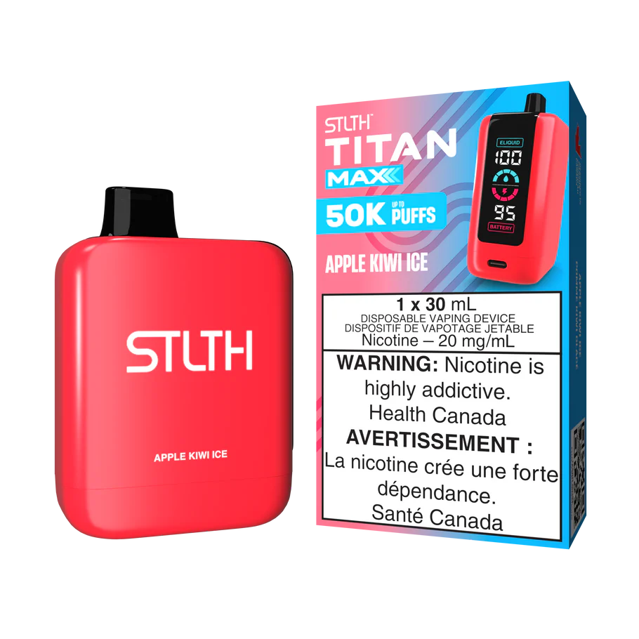 STLTH TITAN MAX DISPOSABLE VAPE 50K- APPLE KIWI ICE