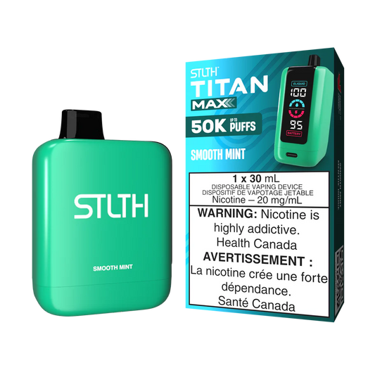 STLTH TITAN MAX DISPOSABLE VAPE 50K - SMOOTH MINT