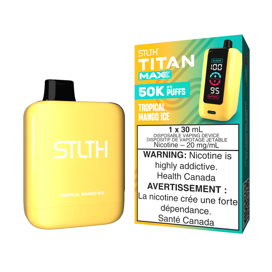 STLTH TITAN MAX DISPOSABLE VAPE 50K - TROPICAL MANGO ICE