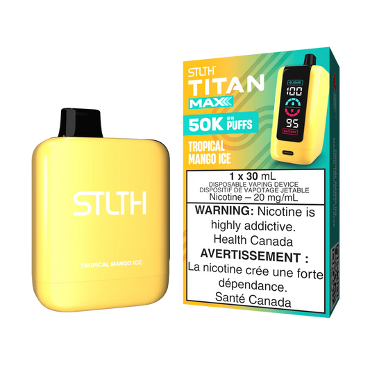 STLTH TITAN MAX DISPOSABLE VAPE 50K - TROPICAL MANGO ICE