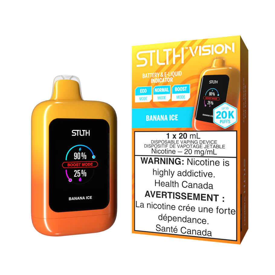 STLTH VISION DISPOSABLE VAPE 20K- BANANA ICE