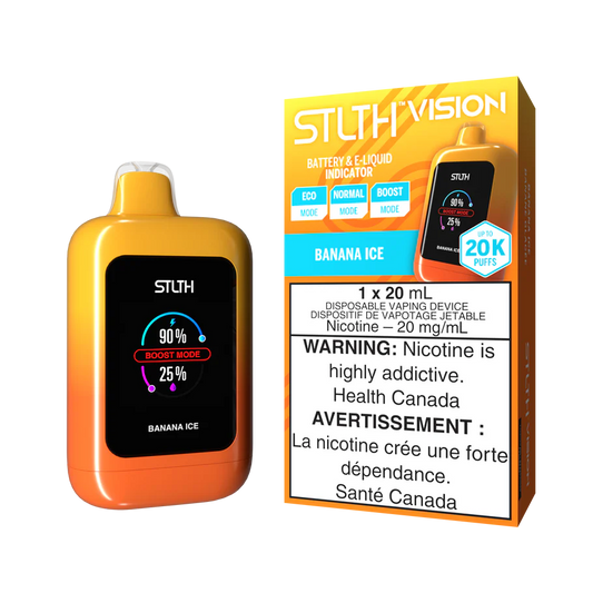 STLTH VISION DISPOSABLE VAPE 20K- BANANA ICE