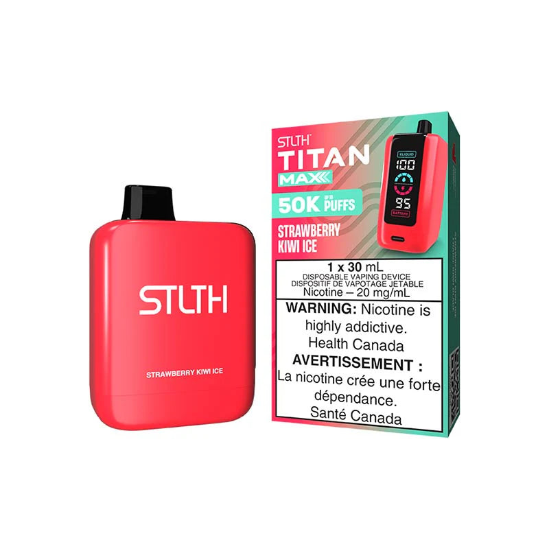 STLTH TITAN MAX DISPOSABLE VAPE 50K - STRAWBERRY KIWI ICE
