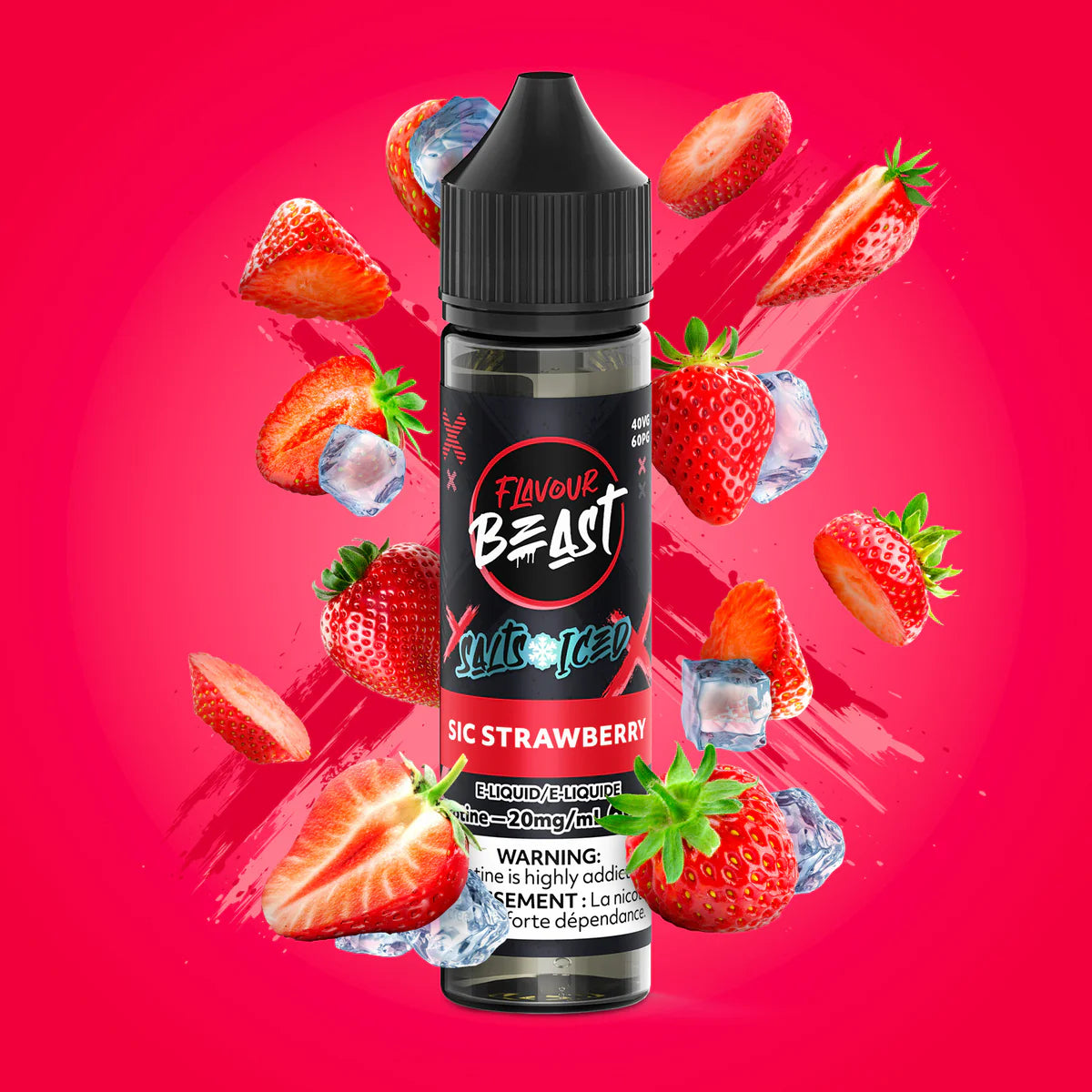 Flavour Beast Salt - Sic Strawberry Iced