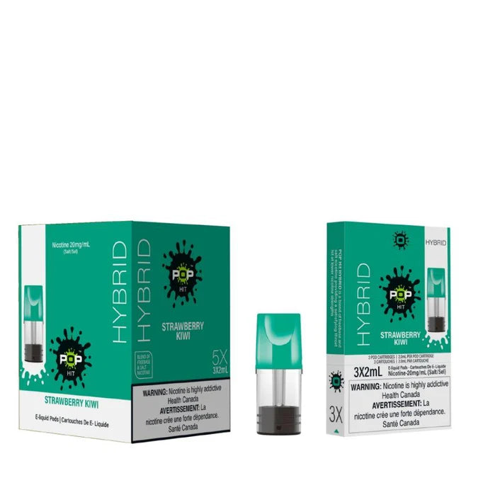 Pop Hit Hybrid Pod (Pack of 3) - Strawberry Kiwi 20mg/mL