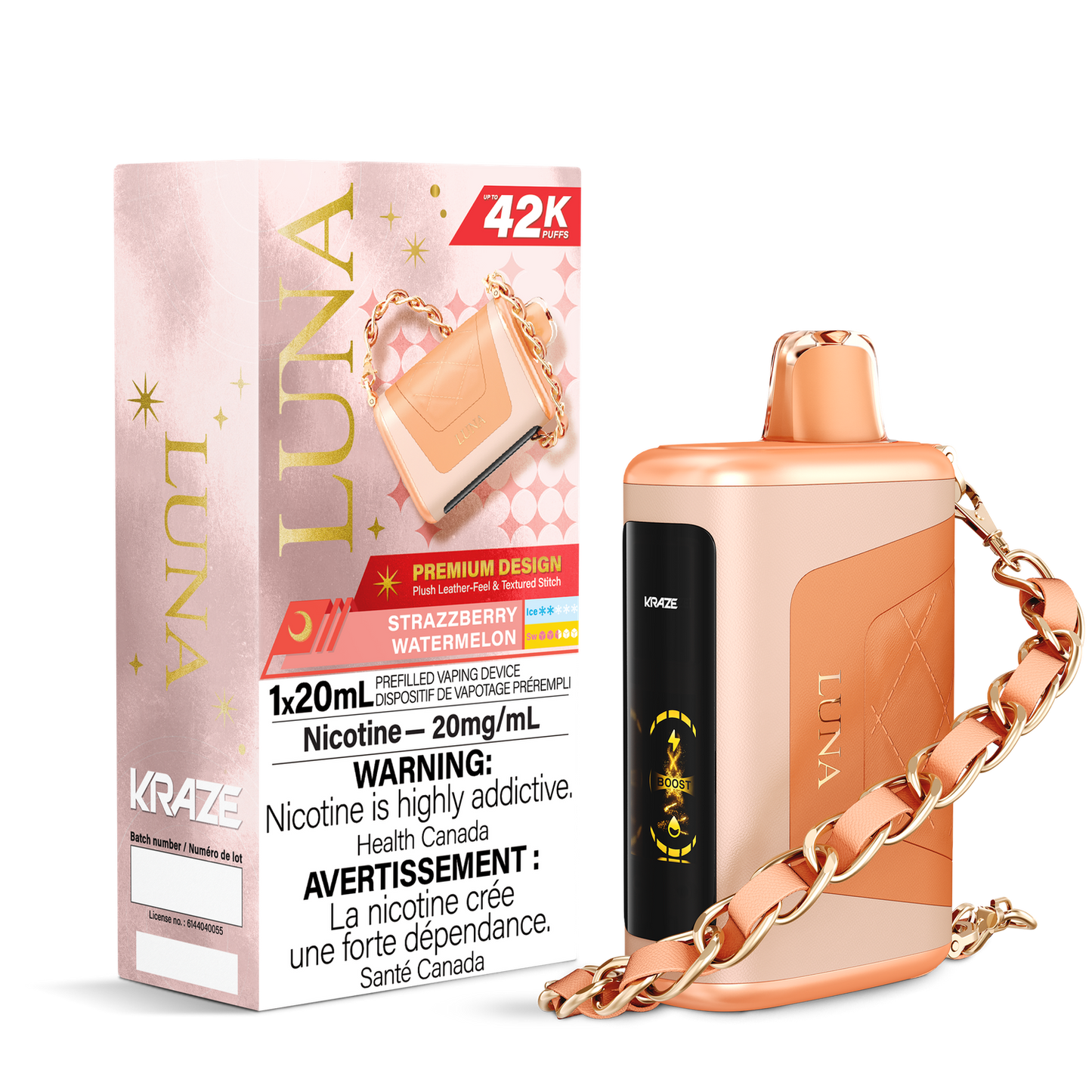 Strazzberry Watermelon – Kraze Luna 42K Disposable Vape