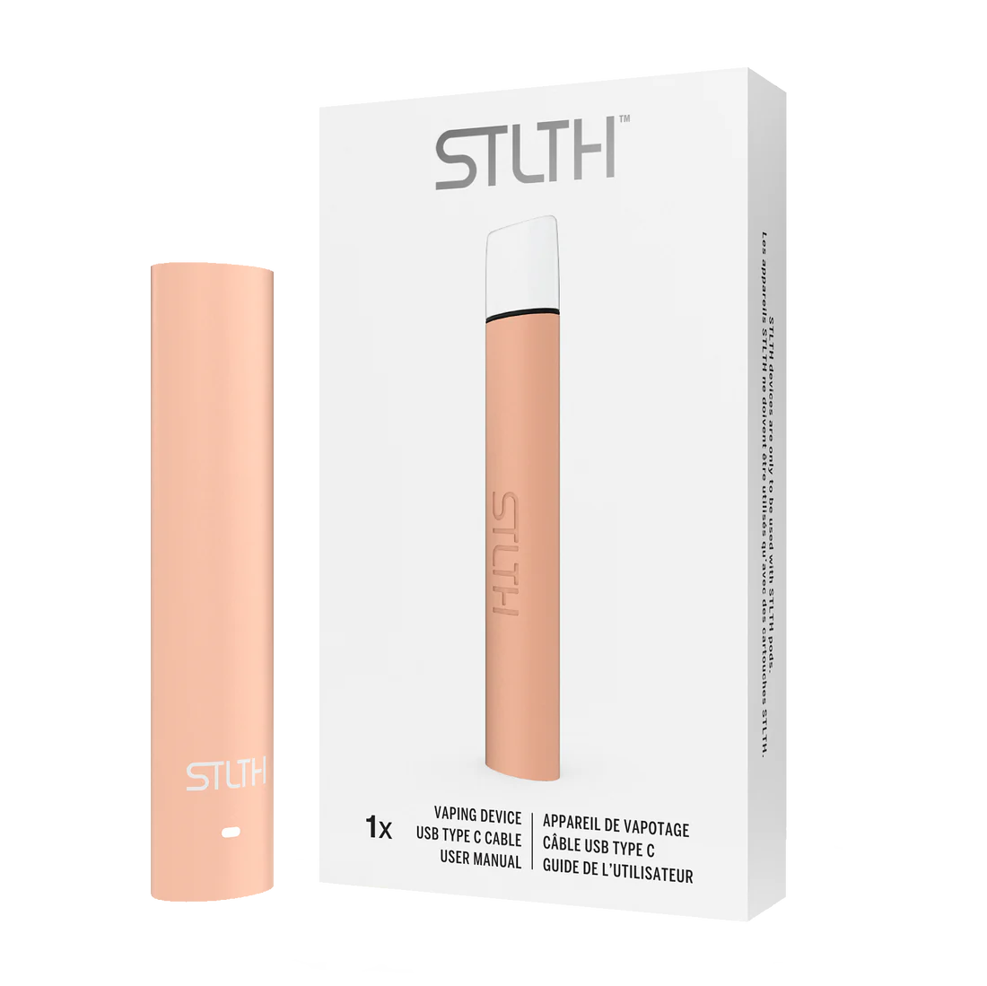 STLTH TYPE-C DEVICE - ROSE GOLD RUBBERIZED