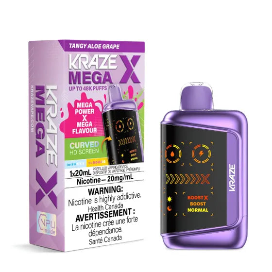KRAZE MEGA X - TANGY GRAPE ALOE