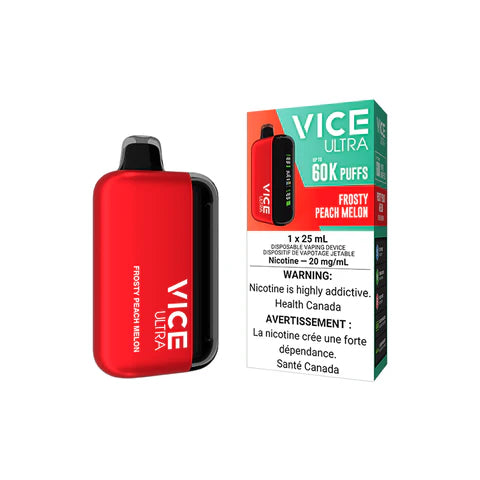 VICE ULTRA DISPOSABLE VAPE 60K - FROSTY PEACH MELON