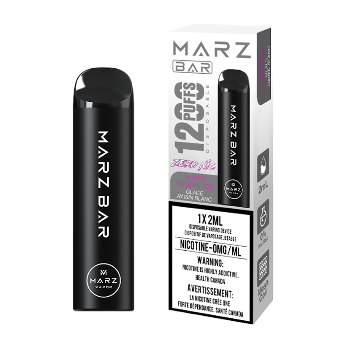 MARZ BAR 1200 - WHITE GRAPE ICE (NIC FREE)