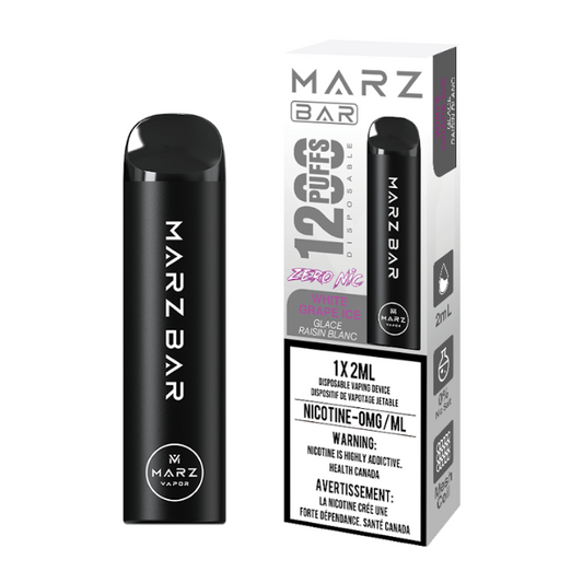 MARZ BAR 1200 - WHITE GRAPE ICE (NIC FREE)