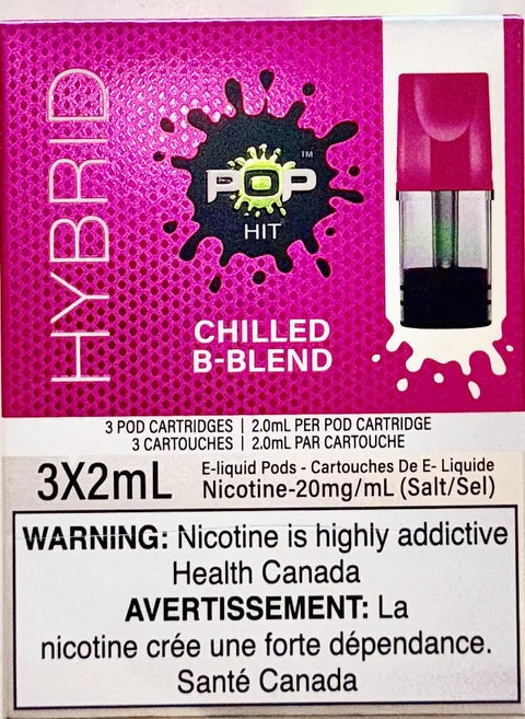 Pop Hit Hybrid Pod (Pack of 3) - Chilled B-Blend 20mg/mL