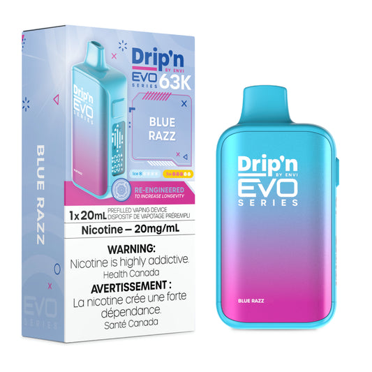 Drip'n by Envi EVO 63K Disposable - Blue Razz