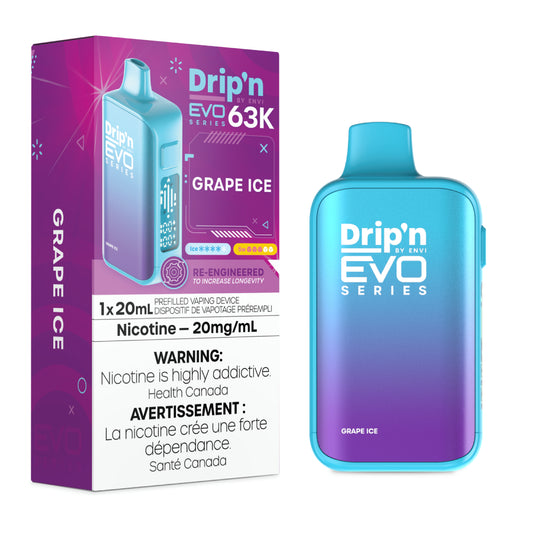 Drip'n by Envi EVO 63K Disposable - Grape Ice