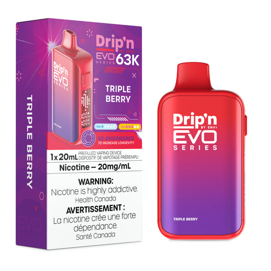Drip'n by Envi EVO 63K Disposable - Triple Berry