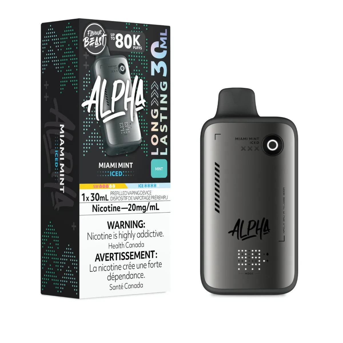 Flavour Beast Alpha Disposable - Miami Mint Iced