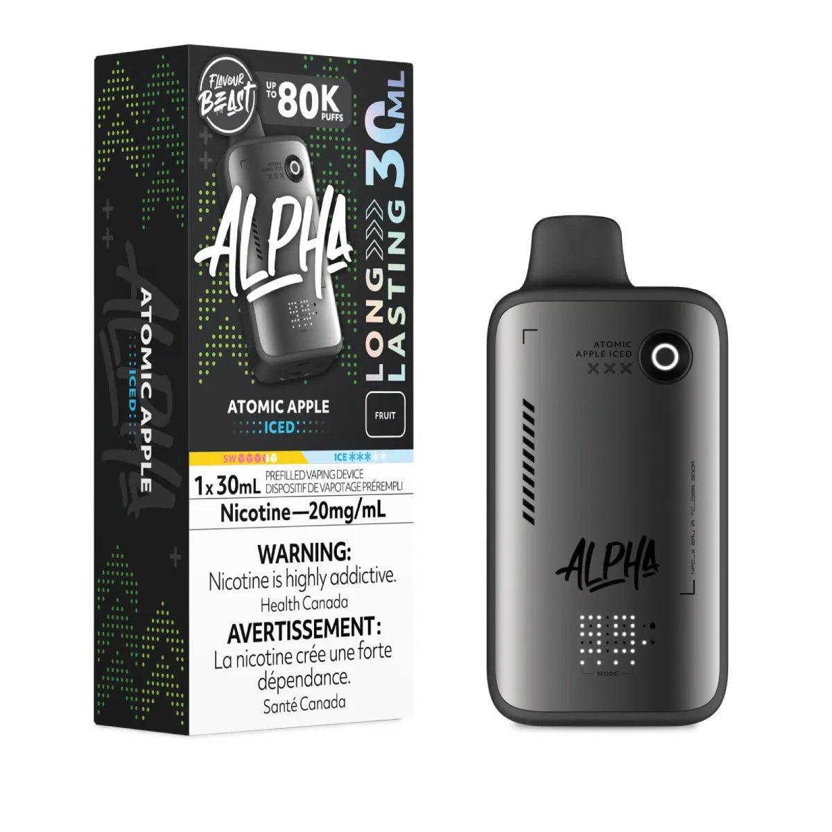 Flavour Beast Alpha Disposable - Atomic Apple Iced