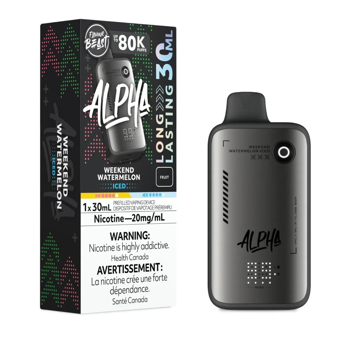 Flavour Beast Alpha Disposable - Weekend Watermelon Iced
