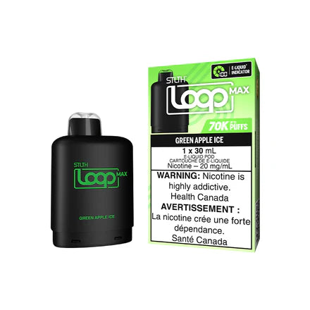 STLTH LOOP MAX POD 70K - GREEN APPLE ICE