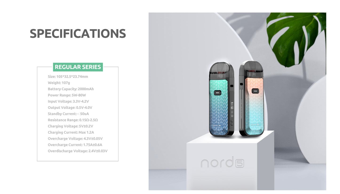 SMOK NORD 5 POD KIT Green blue dart