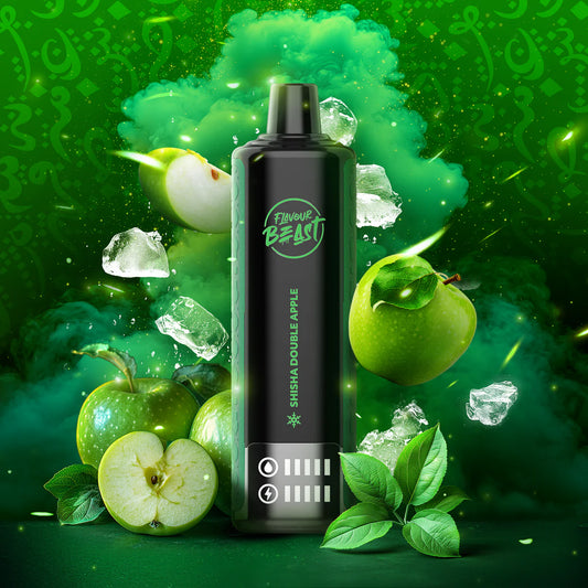 Flavour Beast Beast Bar Shisha Double Apple Low Ice (Freebase: Nic-3mg/mL)