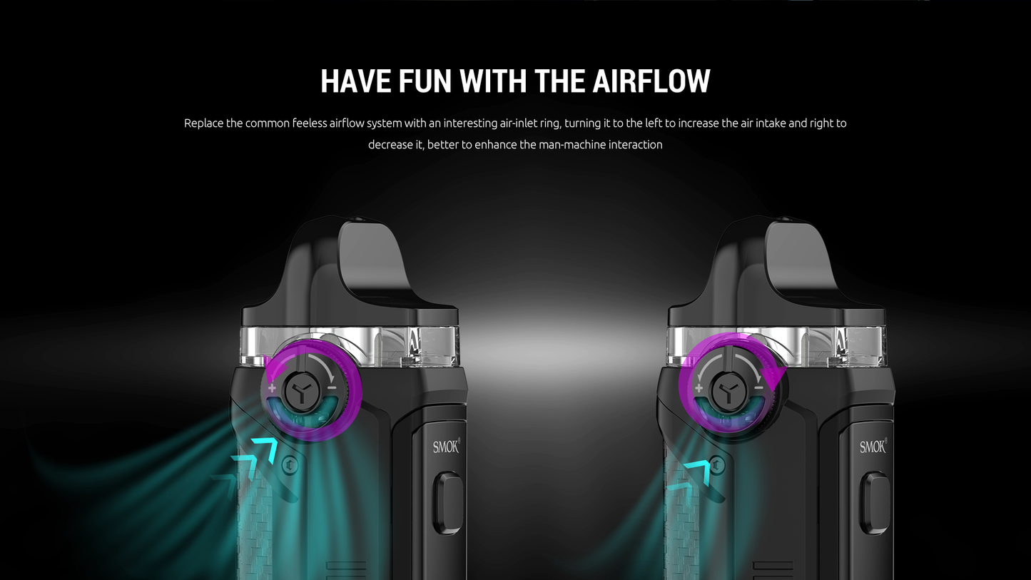 SMOK IPX 80 POD KIT [CRC] Black carbon fiber