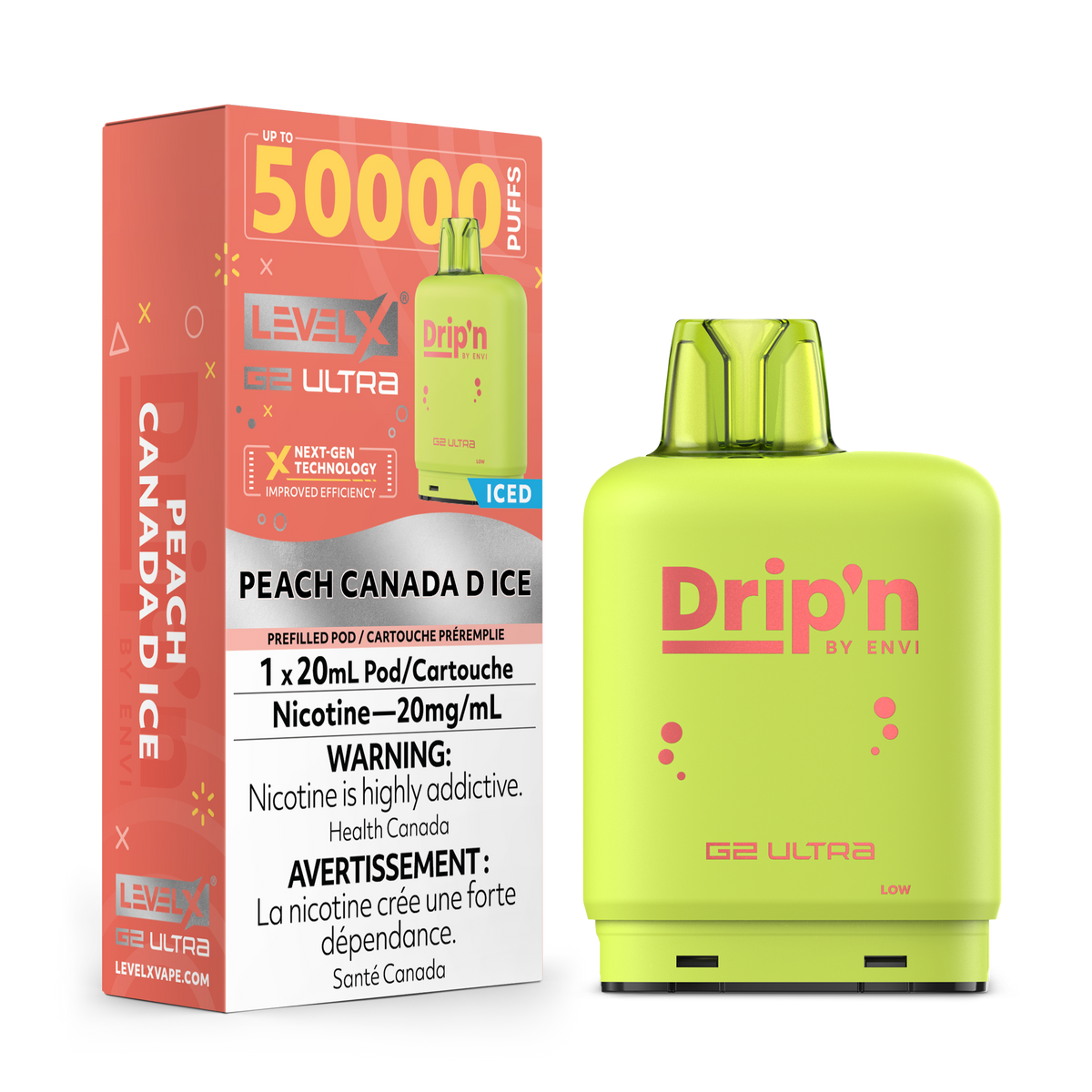 Level X Drip'n G2 Ultra Peach Canada D Ice