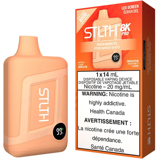 STLTH 8K PRO DISPOSABLE - PEACH MANGO ICE